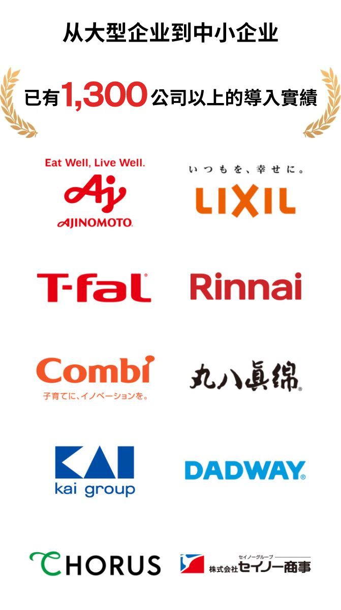 本服务已拥有大小1，300家以上的公司导入实绩