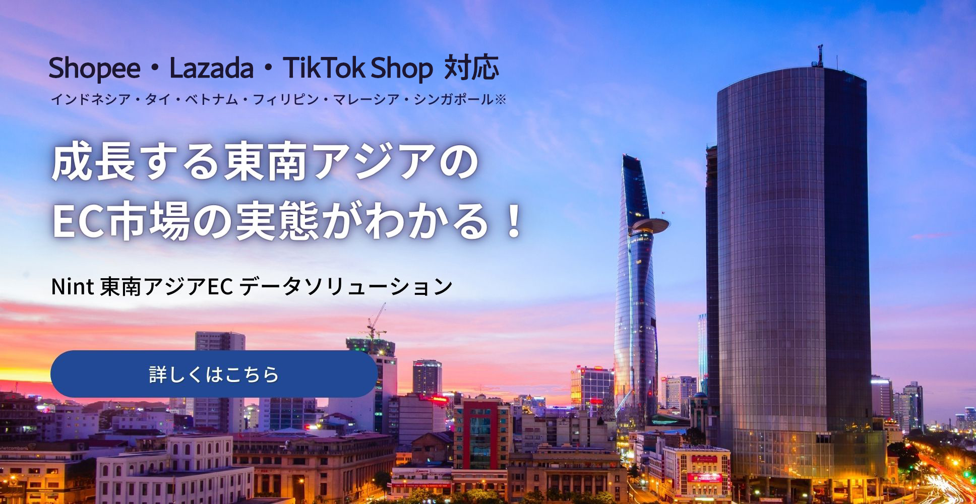 Nint 東南アジアECデータソリューション 紹介バナー